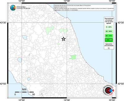 Mappa territorio comunale con almeno 3 questionari