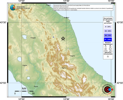 Mappa comuni con almeno 3 questionari