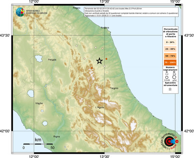 Mappa comuni con almeno 3 questionari