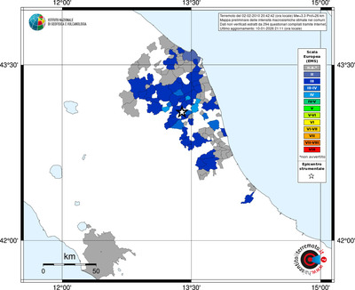 Mappa EMS - territori comuni