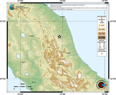 Mappa comuni con almeno 3 questionari