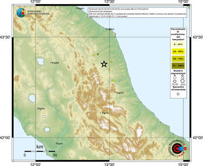 Mappa comuni con almeno 3 questionari