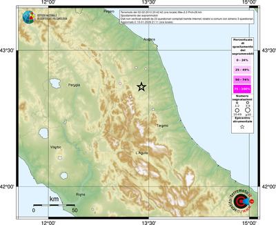 Mappa comuni con almeno 3 questionari