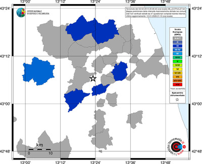 Mappa EMS - territori comuni
