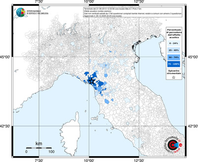 Mappa territorio comunale con almeno 3 questionari
