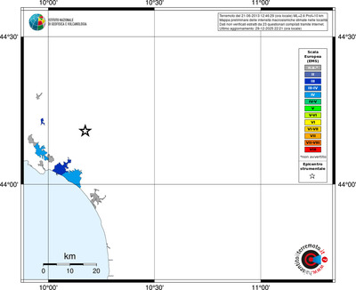 Mappa EMS - territori località