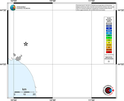 Mappa EMS - territori località