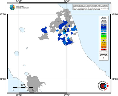 Mappa EMS - territori comuni