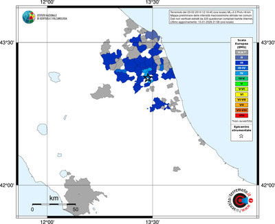 Mappa EMS - territori comuni