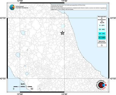 Mappa territorio comunale con almeno 3 questionari