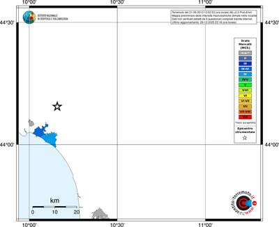 Mappa MCS - territori località