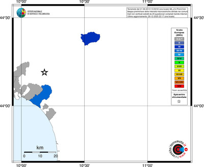 Mappa EMS - territori comuni