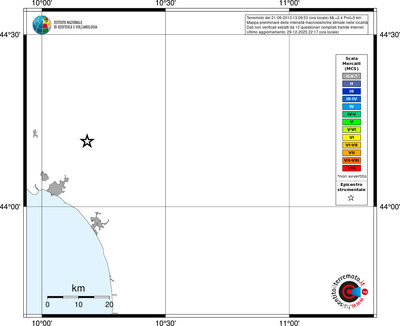 Mappa MCS - territori località