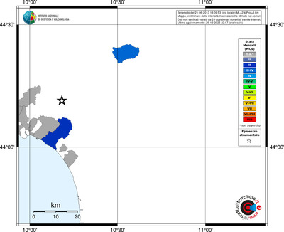 Mappa MCS - territori comuni