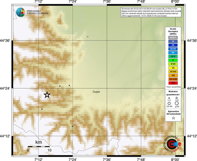 Mappa EMS - località
