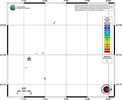 Mappa EMS - territori località