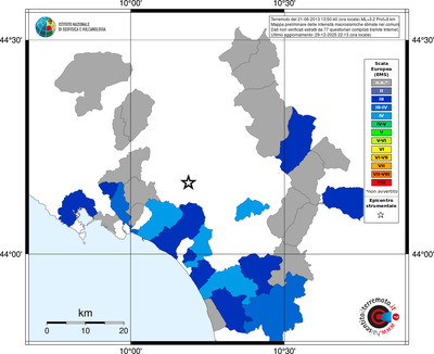 Mappa EMS - territori comuni