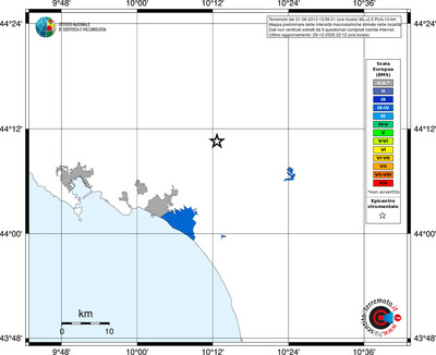 Mappa EMS - territori località