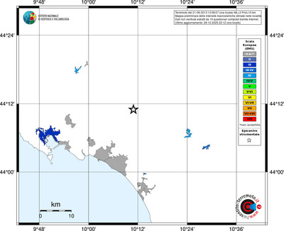 Mappa EMS - territori località