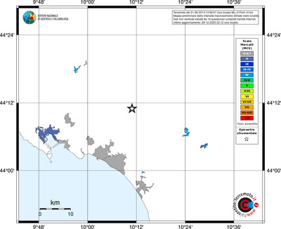 Mappa MCS - territori località
