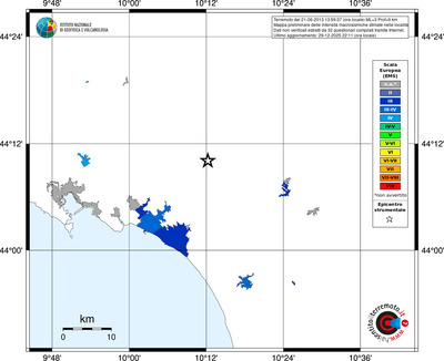 Mappa EMS - territori località