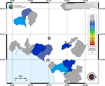 Mappa MCS - territori comuni