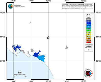 Mappa EMS - territori località