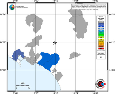 Mappa EMS - territori comuni