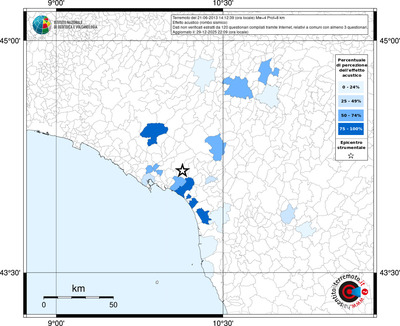 Mappa territorio comunale con almeno 3 questionari