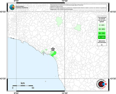 Mappa territorio comunale con almeno 3 questionari