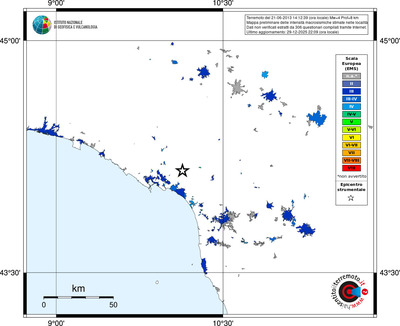 Mappa EMS - territori località