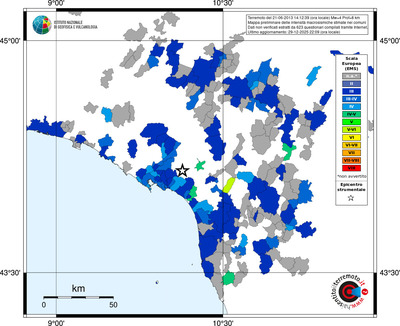 Mappa EMS - territori comuni