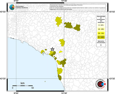 Mappa territorio comunale con almeno 3 questionari