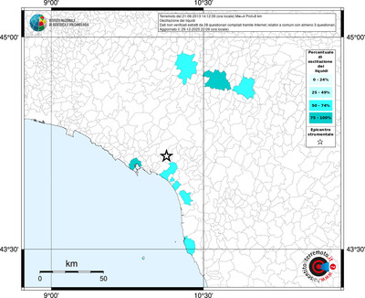 Mappa territorio comunale con almeno 3 questionari