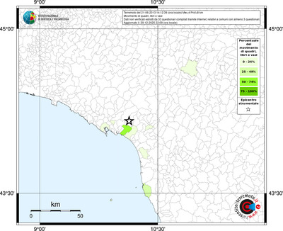 Mappa territorio comunale con almeno 3 questionari