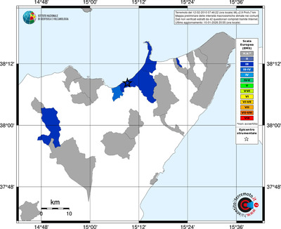 Mappa EMS - territori comuni