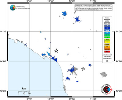 Mappa EMS - territori località