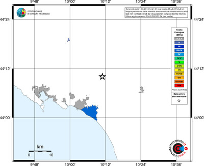Mappa EMS - territori località