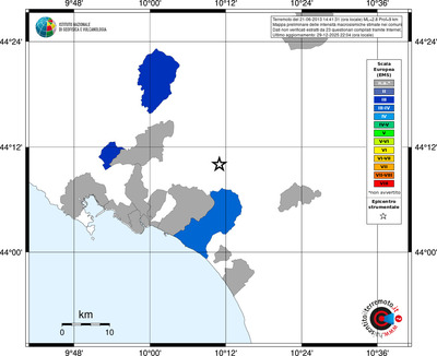 Mappa EMS - territori comuni
