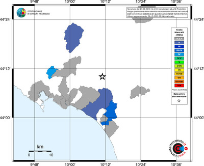Mappa MCS - territori comuni