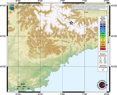Mappa MCS - località