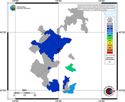 Mappa EMS - territori comuni
