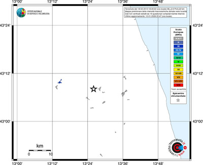 Mappa EMS - territori località