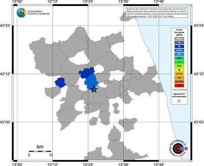 Mappa EMS - territori comuni