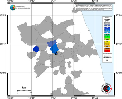 Mappa MCS - territori comuni