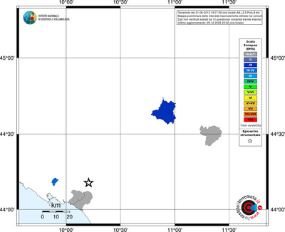 Mappa EMS - territori comuni
