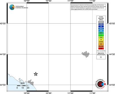 Mappa MCS - territori località