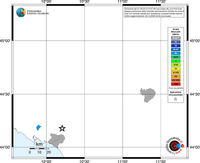 Mappa MCS - territori comuni
