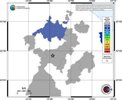 Mappa MCS - territori comuni