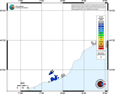 Mappa EMS - territori comuni